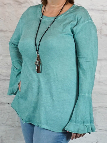Top Beth - Green - The Ruby Lotus Boutique