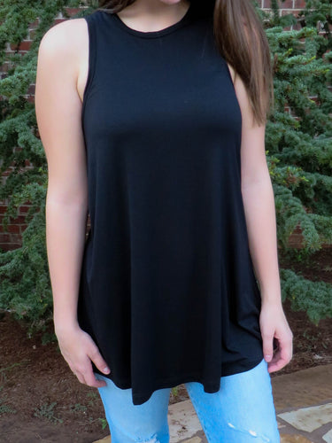 Top Carly - Black - The Ruby Lotus Boutique