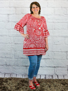 Top Bridget - Red - The Ruby Lotus Boutique