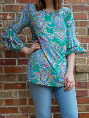 Top Margot - Green - The Ruby Lotus Boutique