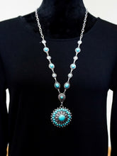Jewelry Oslo - Long Chain Necklace Set - Turquoise - The Ruby Lotus Boutique