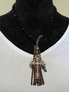 Jewelry Pisa - Long or Short Cross Necklace Set - The Ruby Lotus Boutique